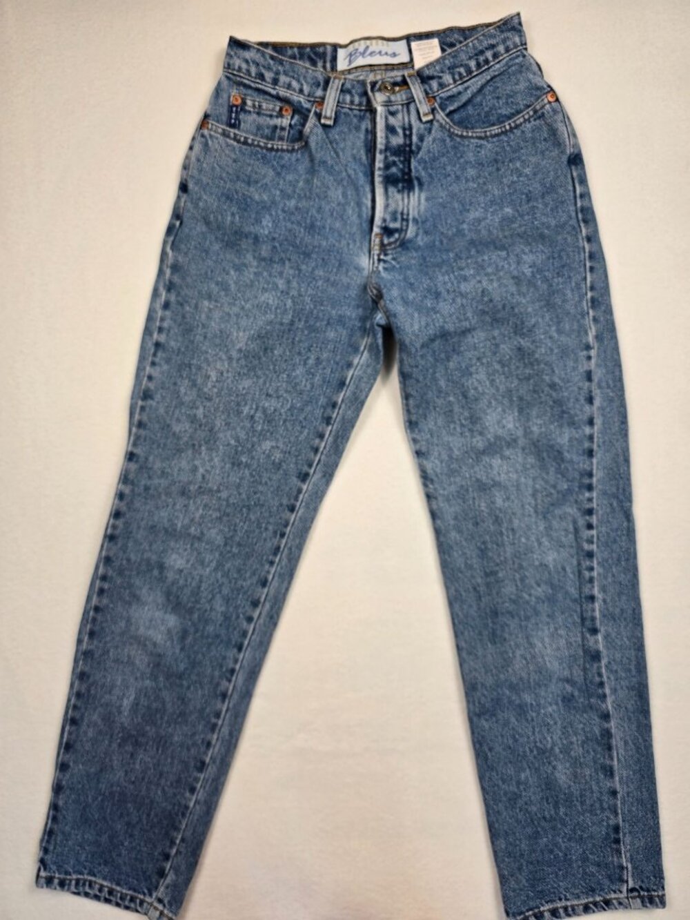 Vintage Express 1/2 Short Blues Relax Fit High Waisted 90s Denim Jeans